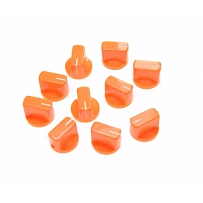 Afbeelding van Dopro 10Pcs Gitaar AMP Effect Pedaal Knoppen Pointer Knop Met Set Schroef Oranje