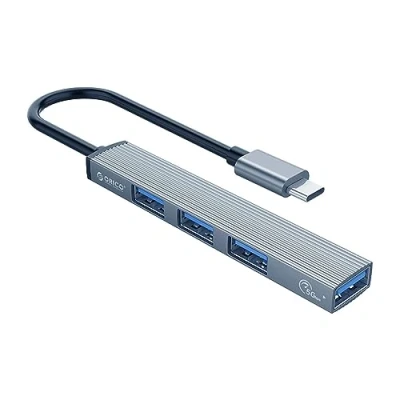 Afbeelding van Aluminium USB C HUB 3.0 (1x) en 2.0 (3x) 5Gbps