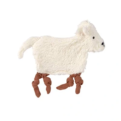 Afbeelding van [Lässig] [Schaap] [Knuffeldoekje] [Wit] [Fopspeenhouder] [Stimuleert creativiteit] [Zachte GOTS katoen]