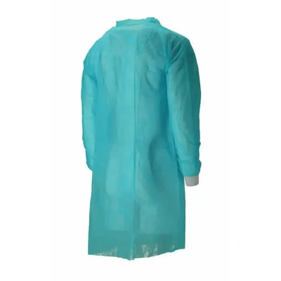 Afbeelding van Bezoekersjassen CMT Bezoekersjas PP Non Woven met Drukknopen Groen Maat XL