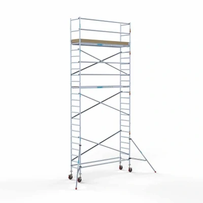 Afbeelding van Euroscaffold Rolsteiger Budget Schoren L305xB75 8.20m werkhoogte Houten platformen