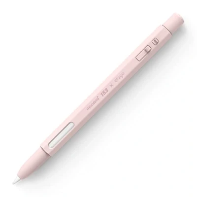 Afbeelding van elago X MONAMI Pencil Case Compatibel met Apple 2e Generatie, Duurzaam Siliconen, Beschermende Houder Huid, Klassiek Design Hoesje, Magnetisch Opladen en Dubbele Tik (Roze)