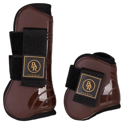 Afbeelding van BR Pees &amp; Strijklappen Set Pro Tech Pu Neopreen Bruin Shetland