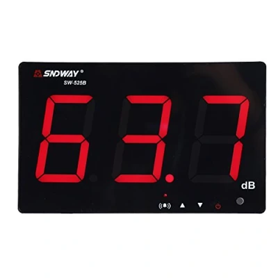 Afbeelding van Geluidsniveaumeter, 30 130 dB, lcd decibelmeter, display, USB wandopknoping ruismeting, met datalogger en alarm