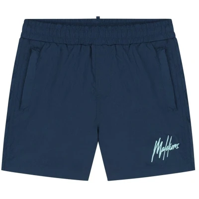 Afbeelding van Malelions Zomer zwembroek jongens navy blauw Crinkle