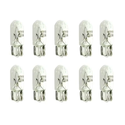 Afbeelding van 10 stuks 12V halogeenlamp, vervangende lampen voor auto&#039;s en motorfietsen (T10 W3W 3W)