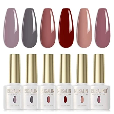 Afbeelding van ROSALIND UV Nagellak Set 6 kleuren Gelnagellak 22