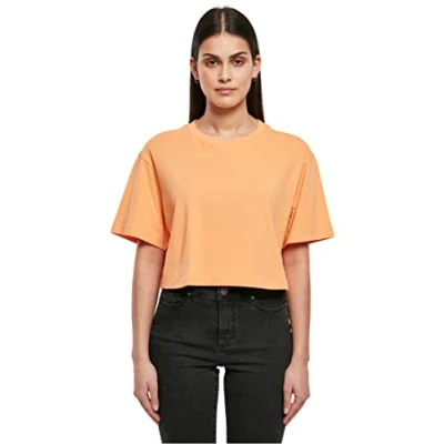 Afbeelding van Urban Classics Tshirt basic, Dames, Maat: 4XL, Papaya