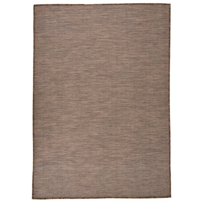 Afbeelding van Buitenkleed platgeweven 160x230 cm bruin