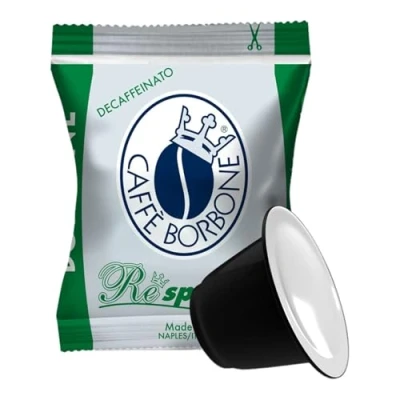 Afbeelding van 1000 capsules Borbone Respresso, cafeïnevrij, compatibel met Nespresso.