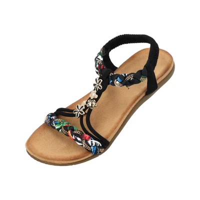 Afbeelding van Palado Ninralla Sandalen, Dames, Maat: 37, Schwarz Textiel/ synthetisch