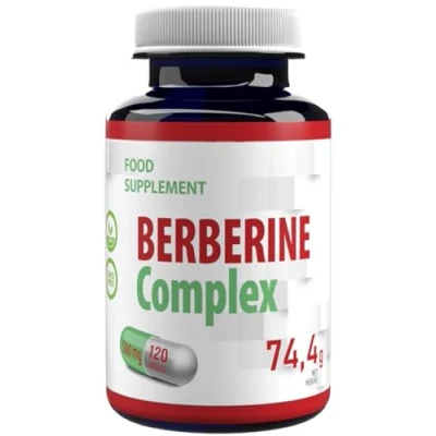 Afbeelding van Berberine complex 500mg 120 veganistische capsules, getest in het laboratorium