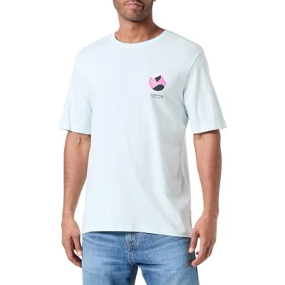 Afbeelding van JACK &amp; JONES JORLAFAYETTE Tee SS Crew Neck 1 FST, Skylight, XS