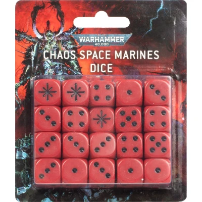 Afbeelding van Games Workshop Warhammer 40.000 Chaos Space Marines Dobbelstenen