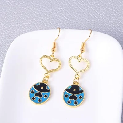 Afbeelding van Anime JoJo Bizarre Adventure Oorbellen Golden Wind Giorno Giovanna Cosplay Drop voor Vrouwen Sieraden