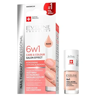 Afbeelding van Eveline Cosmetics Nail Therapy Professional Geconcentreerde nagelconditioner 6 in 1, 5 ml, Nude