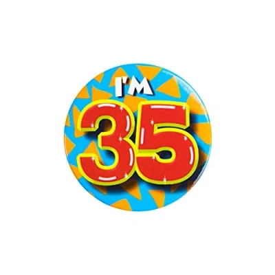 Afbeelding van Paperdreams Button Klein I&#039;m 35