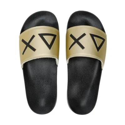 Afbeelding van Sun68 Badslippers, Heren, Maat: 41, Gold Hoogwaardig imitatieleer
