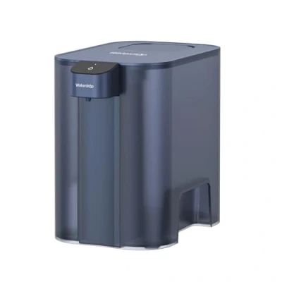 Afbeelding van Waterdrop Mega Elektrische waterfilterkan met filter voor 3 maanden, 6 l, waterfiltersysteem, op de aanrecht, vermindert chloor, lood, kwik, PFAS, PFOA/PFOS, 757 liter, blauw (1 inbegrepen)