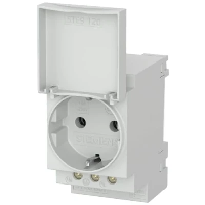 Afbeelding van Siemens 5TE6801 DIN rail contactdoos met klapdeksel Grijs 1 stuk(s)