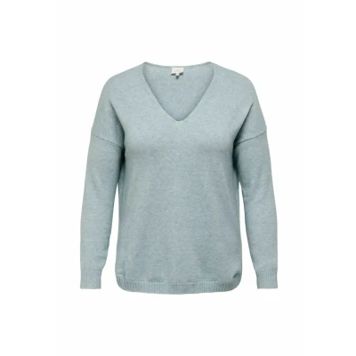 Afbeelding van ONLY CARMAKOMA Trui met V hals CARMARGARETA LS PULLOVER KNT NOOS