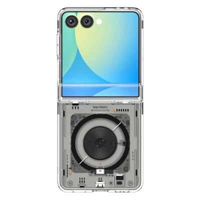 Afbeelding van Spigen Ultra Hybrid Pro MagFit Case voor Samsung Galaxy Z Flip 7 hoesje, Compatibel met MagSafe Neo One