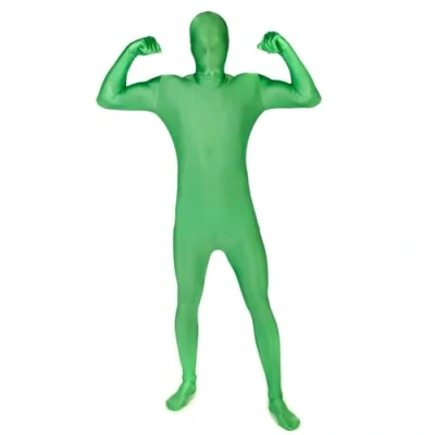 Afbeelding van Groene M Suit tweede huid kostuum voor volwassenen Verkleedkleding 164/176