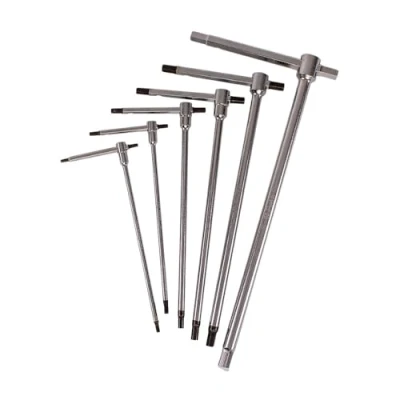 Afbeelding van Beta Tools 6 delige T handgreepsleutelset 951/S6 met 3 inbussleutels