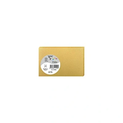 Afbeelding van Clairefontaine Pollen Iridescent Card, 82 x 128 mm, 210 g, Goud, 25 stuks