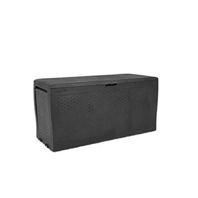 Afbeelding van Keter Samoa Opbergbox 270 L 117x45x57 cm Grafiet
