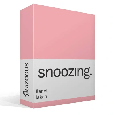 Afbeelding van Snoozing Flanel Laken Eenpersoons 150x260 cm Roze