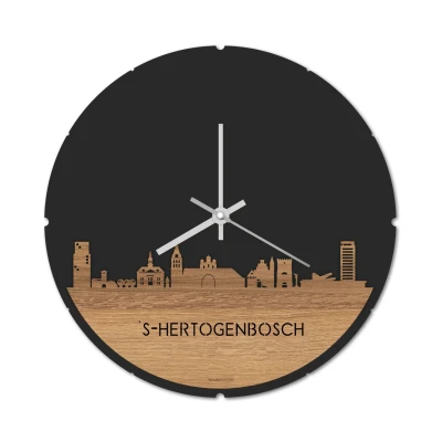Afbeelding van Skyline Klok Rond &#039;s Hertogenbosch Eiken