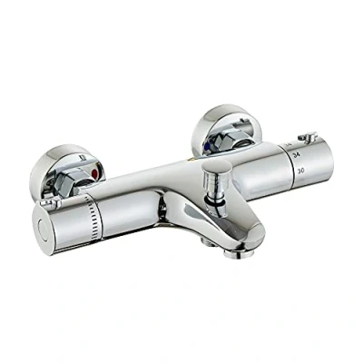 Afbeelding van MORADO Thermostatische Douchekraan, Thermostaat Mengkraan Douche, Douchekranen, Badkamerdouche met Temperatuurregeling, Messing
