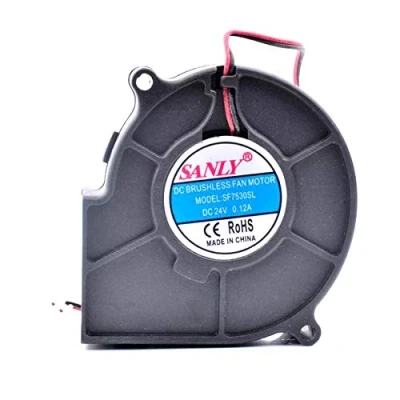 Afbeelding van koelventilator SANLY SF7530SL, Server Cooler Fan SF7530SL 24V 0.12A, stille centrifugale turbine ventilator luchtbevochtiger voor