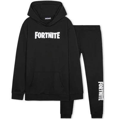 Afbeelding van Fortnite Trainingspak voor jongens, comfortabele loungewear Activewear Gamingcadeaus Zwart, 14 15 jaar