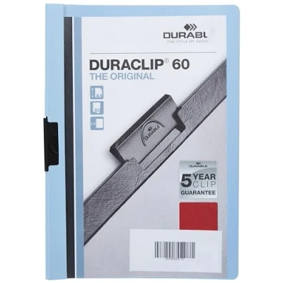 Afbeelding van 25x Durable DURACLIP 60 KLEMMAP NACHTBLAUW