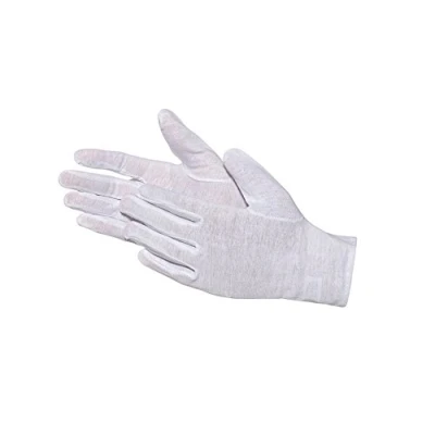Afbeelding van Jah 1092 katoenen handschoen 12 paar oekotex dun wit maat 8
