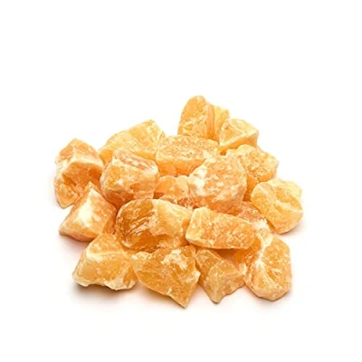 Afbeelding van PURAJA Set edelstenen van sinaasappelcalciet, natuurlijke premium ruwe stenen, veelzijdig te gebruiken als waterstenen, helende chakra pure kristallen