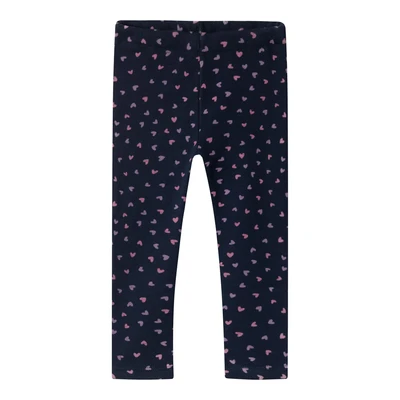 Afbeelding van NAME IT MINI legging NMFDAVINA met all over print donkerblauw/roze/blauw