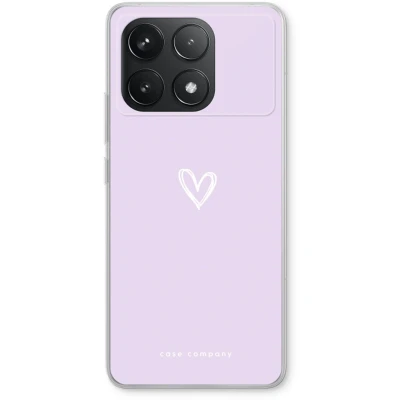 Afbeelding van Case Company® hoesje geschikt voor Xiaomi Redmi K70 Klein hartje paars Soft Cover Telefoonhoesje Bescherming aan alle Kanten en Schermrand