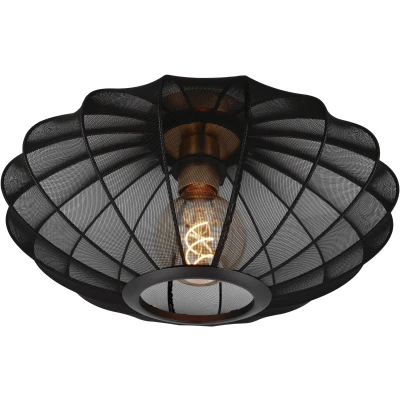 Afbeelding van Lucide Corina Plafonnière Ø 40 Cm 1xe27 Zwart