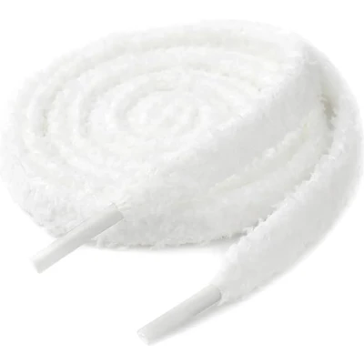 Afbeelding van Hypedpair Fluffy veters Dun 120CM Wit White Laces Pluche