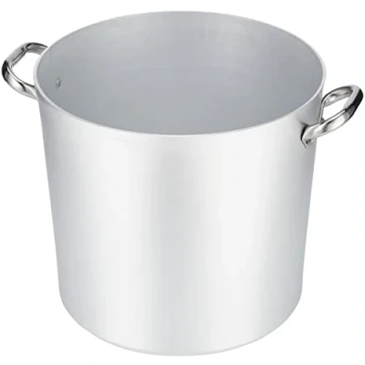 Afbeelding van Pentole Agnelli ALMA10332 tweeter met twee handgrepen roestvrij staal, professioneel aluminium 3 mm, 24 l
