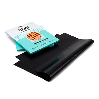 Afbeelding van CELI&amp;GO Bakmat Verpakking met 2 Herbruikbare, Wasbare, Anti Aanbak, PFOA Vrije, Bakmatten om Kruisbesmetting te Voorkomen Afmeting 33 x 40cm