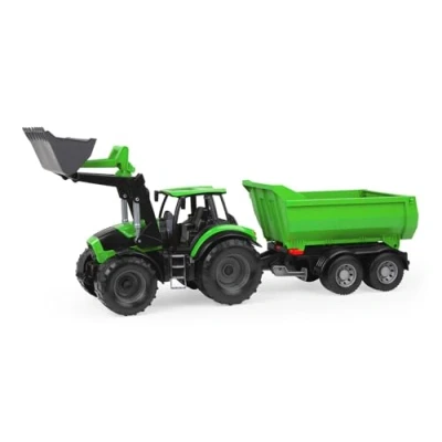 Afbeelding van Lena WORXX Tractor Deutz Fahr Agrotron 7250 TTV met Aanhangwagen.