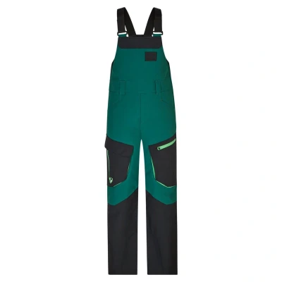Afbeelding van Ziener AKANDO BIB Skibroek voor jongens, sneeuwbroek, waterdicht, warm, met bandjes, diep groen, 104