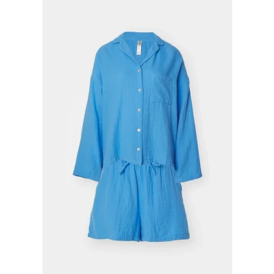 Afbeelding van Lindex SET Pyjama, Dames, Maat: XS, Light dusty blue