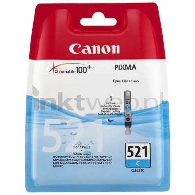 Afbeelding van Canon CLI 521C cyaan (Huismerk (Compatible))