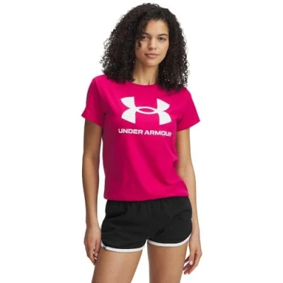 Afbeelding van Under Armour UA Logo SS Shaded Fuchsia / Wit XL