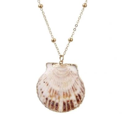 Afbeelding van Ketting met schelp goudkleur.